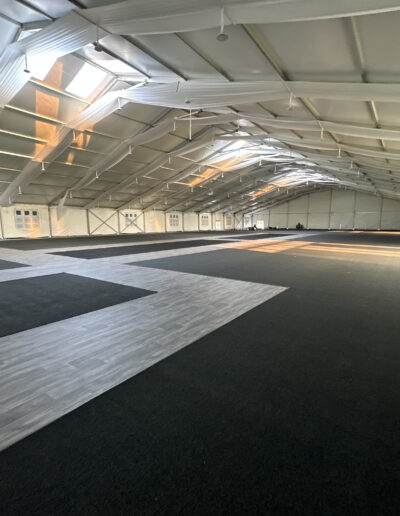 Velasquez Carpet corporate event tent flooring and custom carpet layout